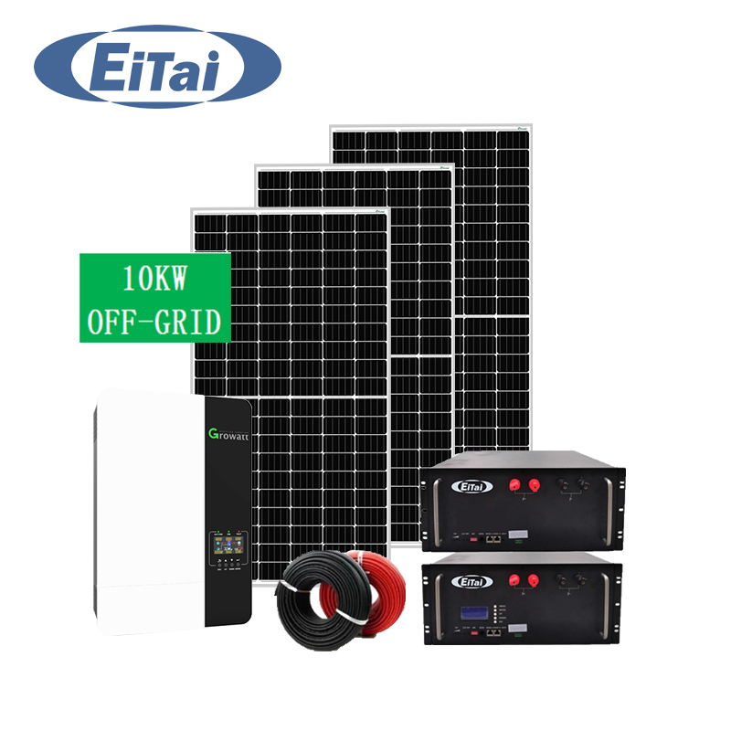 EITAI, 9kw, 10kw, 14kw, sistema fotovoltaico fuera de la red, 3000w, 5000w, trifásico único, 230v, 380v, juego de paneles solares para el hogar, 15kw
