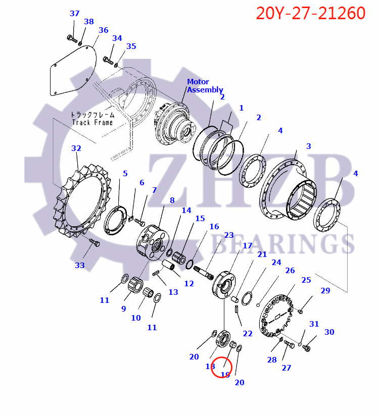 PARTES komatsu