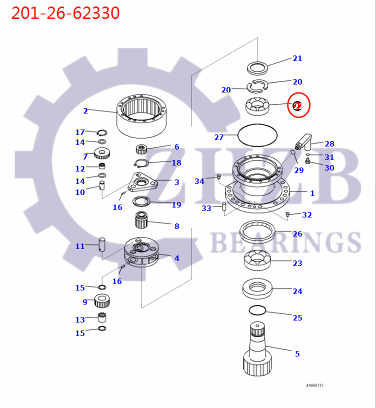 PARTES komatsu