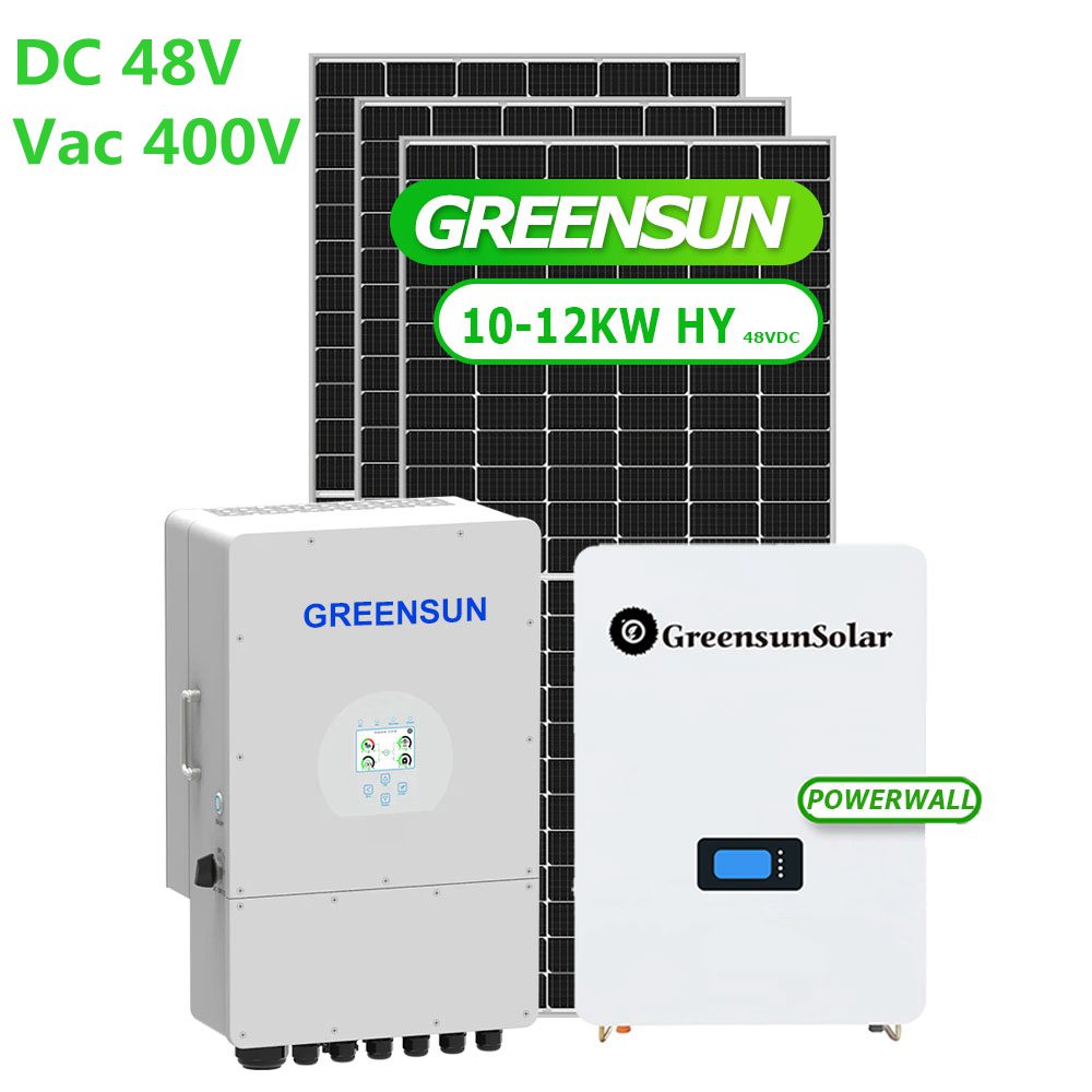 400Vac trifásico 10KW 12KW 15KW 20KW Sistema de energía solar híbrido con inversor Deye
