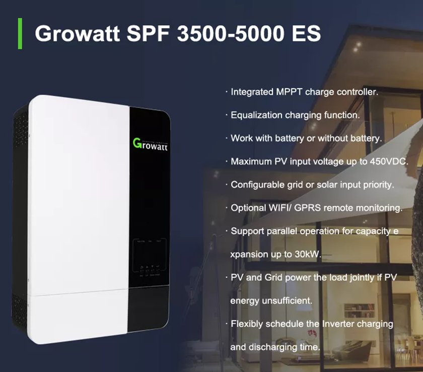 inversor solar growatt 5000es