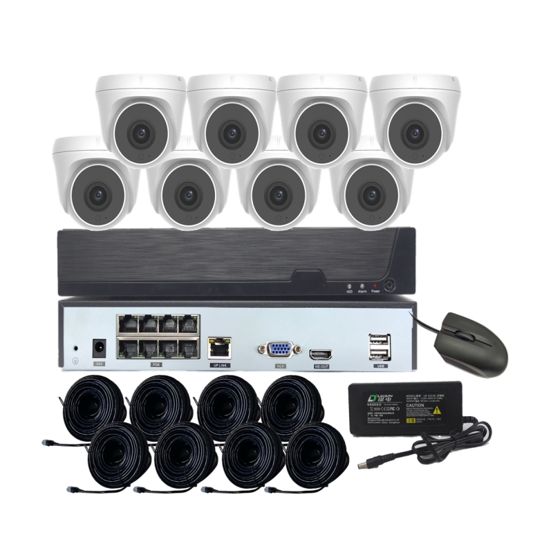 2MP 3MP Domo 8CH CCTV NVR POE Kit
