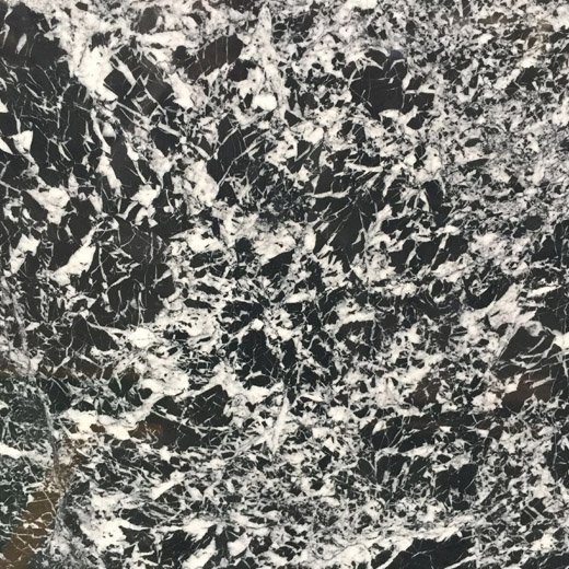 Azulejos de piso de proyecto de interior de precio de losa de mármol de vena blanca de mármol natural negro nieve
