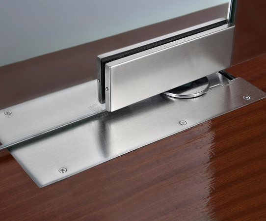 Nuevo diseño y resortes de puerta de pivote de aluminio de vidrio templado de venta caliente
