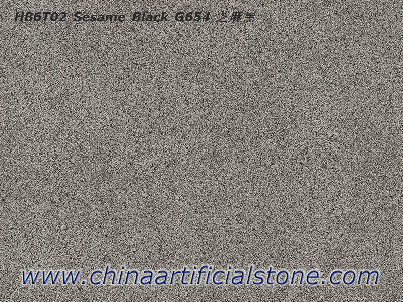Adoquines Porcelánicos Exterior Sesame Black G654 Aspecto Granito
