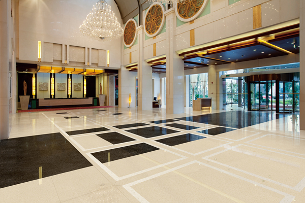 Azulejos de mármol de primera calidad del edificio del hotel