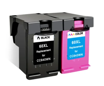 Cartucho de tinta negra y de Color 60XL 60 para impresora de inyección de tinta HP, cartucho de tóner de suministro de oficina consumible, tóner de impresora
