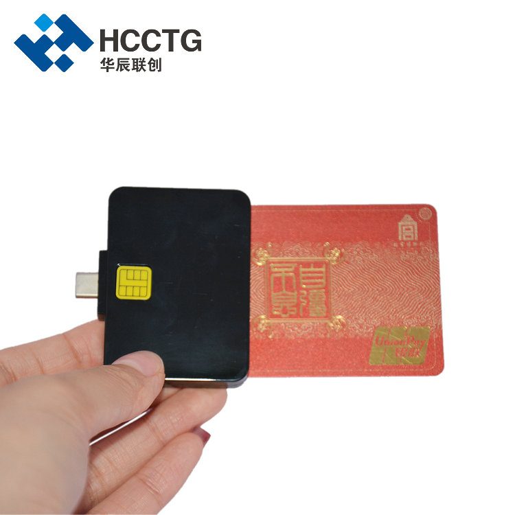 Pocket USB tipo C lector de tarjetas inteligentes CE ROHS certificación DCR32
