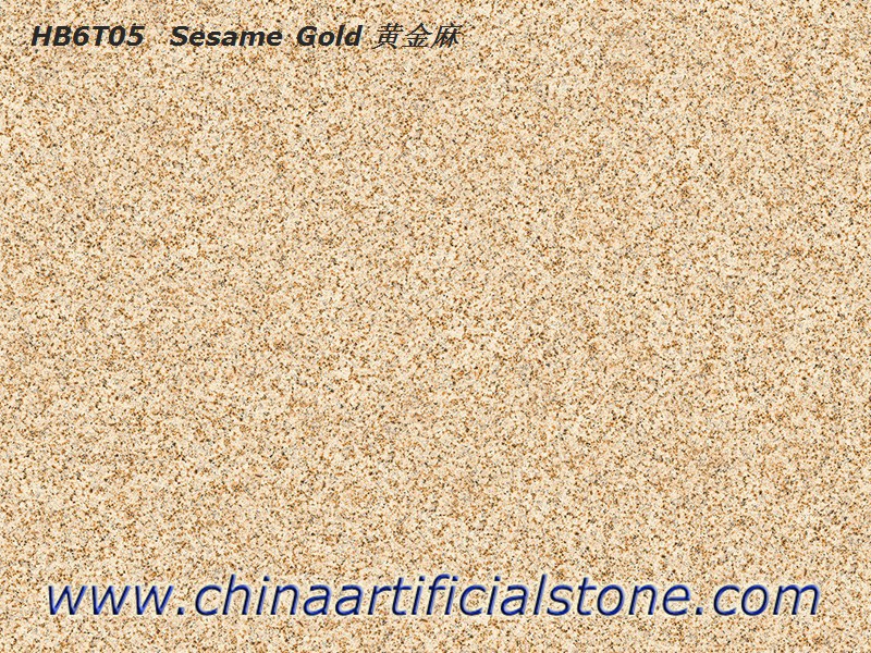 Adoquines de porcelana Azulejos Sesame Gold G682 Granite Look
