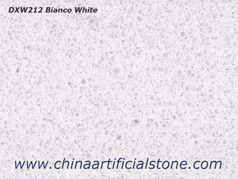 Azulejos y losas de terrazo blanco puro Bianco White DXW212
