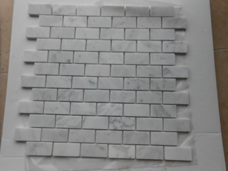 Mosaicos de mármol rectangulares horizontales