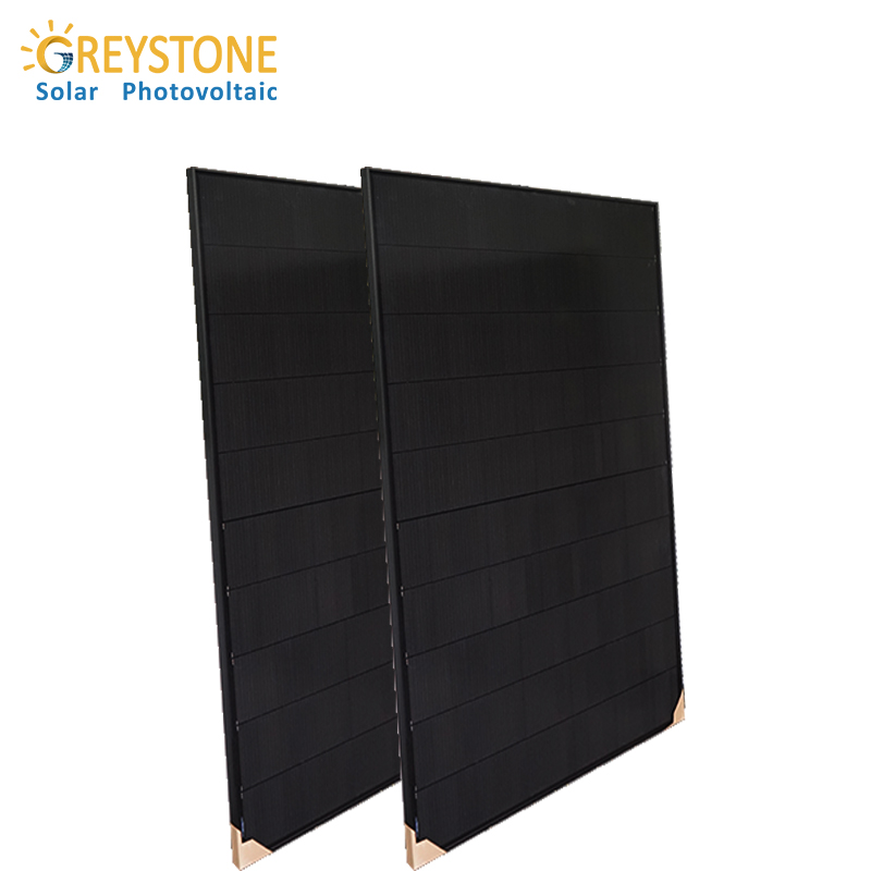 Módulos fotovoltaicos con tejas de 405W completamente negros de suministro de fábrica de China

