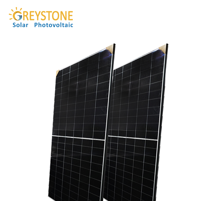 Panel solar bifacial de doble vidrio 645W Módulos solares de eficiencia ultra alta de gran potencia
