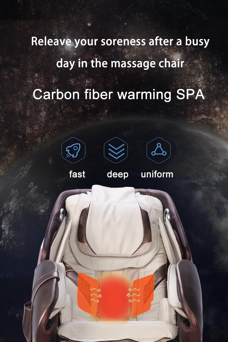 Silla de masaje SPA de calentamiento de fibra de carbono