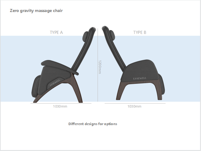 Silla reclinable de gravedad cero para relajarse