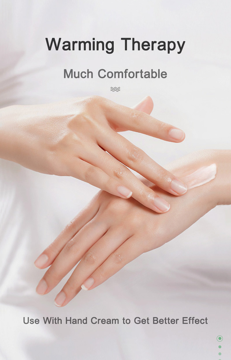 Masajeador de dedos de terapia cálida para el cuidado de las manos