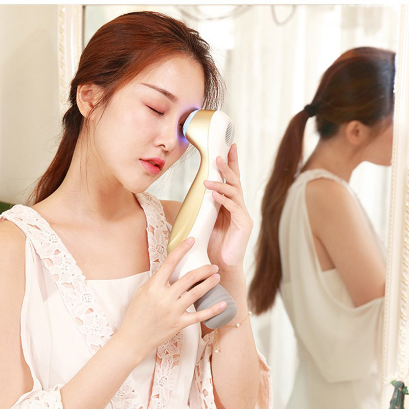 Masajeador de ojos Tratamiento frío y caliente Estiramiento facial Dispositivo de estiramiento de la piel
