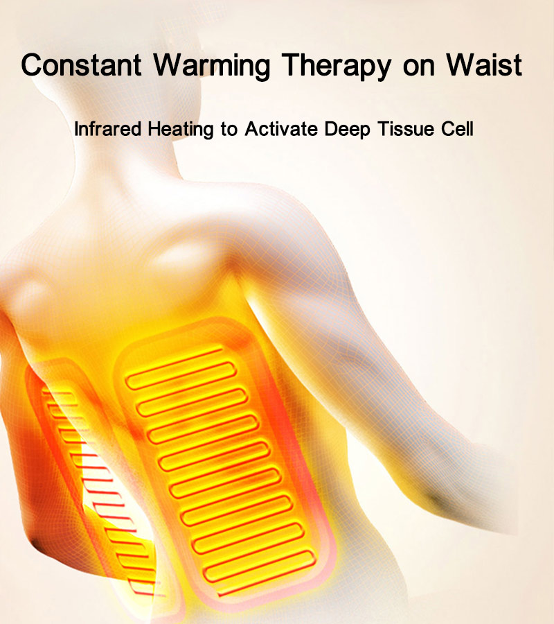 Sillón de masaje de terapia de calentamiento constante por infrarrojos