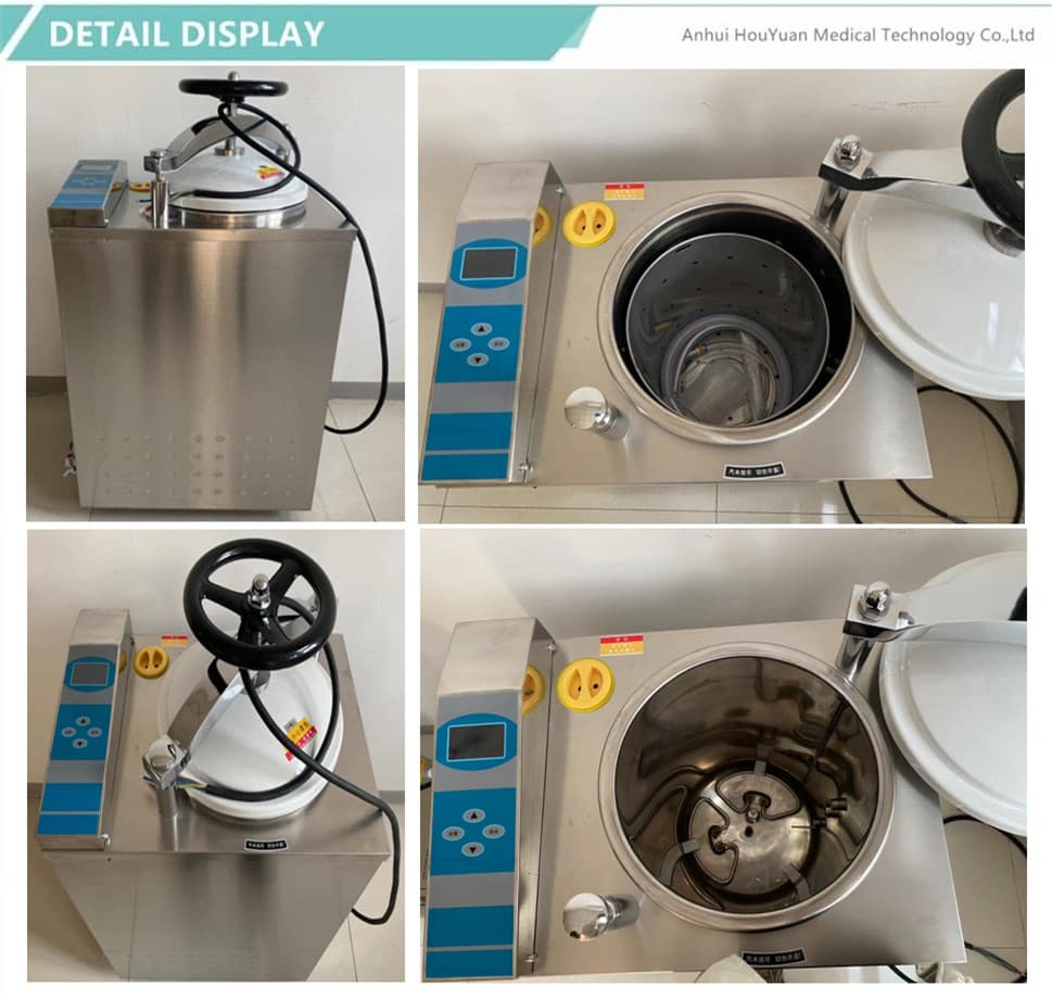 Autoclave esterilizador de vapor vertical