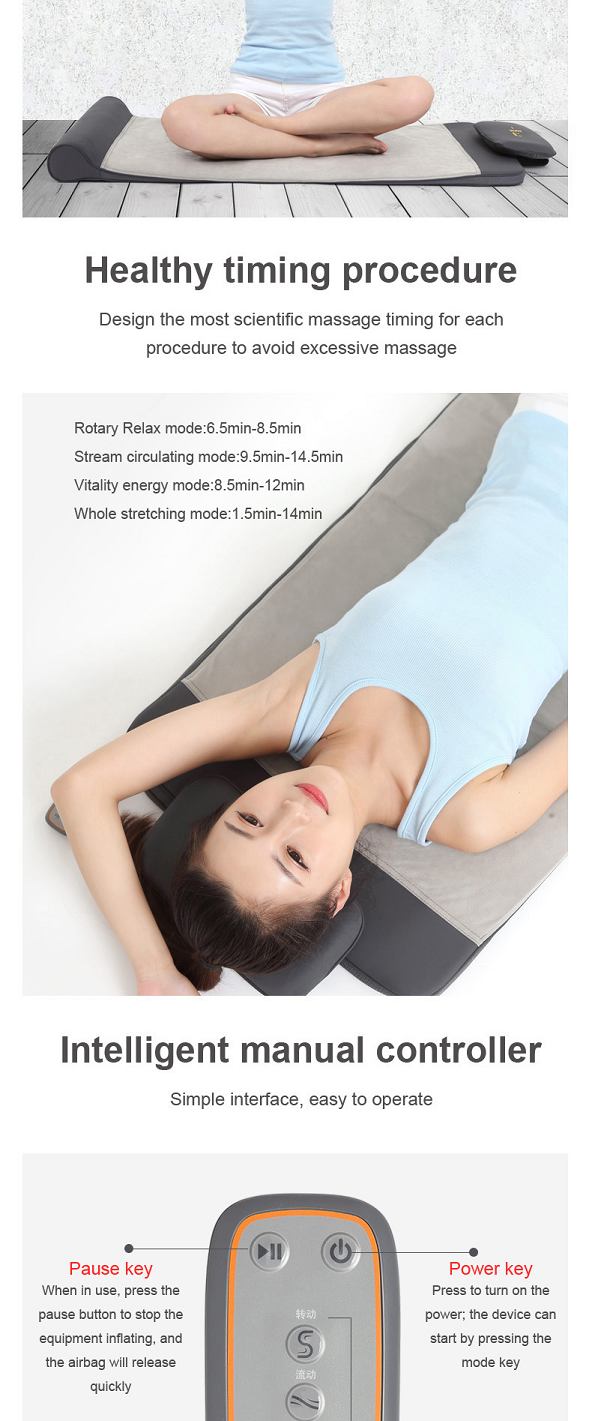 Cojín de colchón de masaje