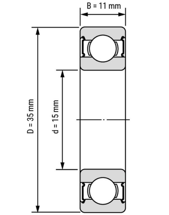 6202 dimensión del rodamiento