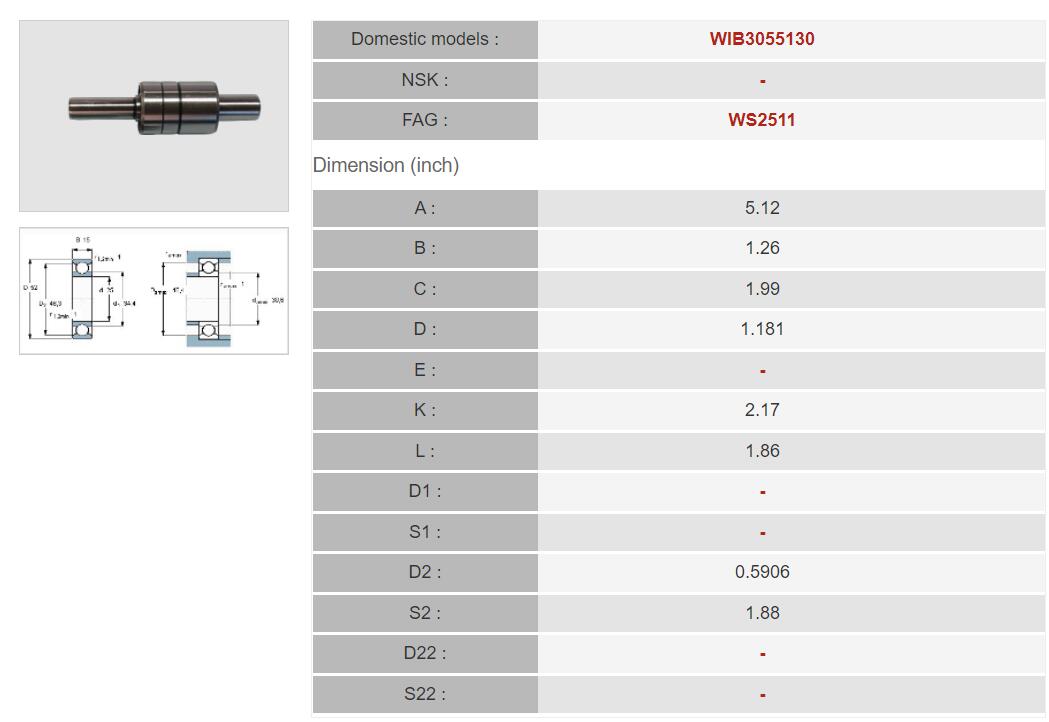 Rodamiento WS2511