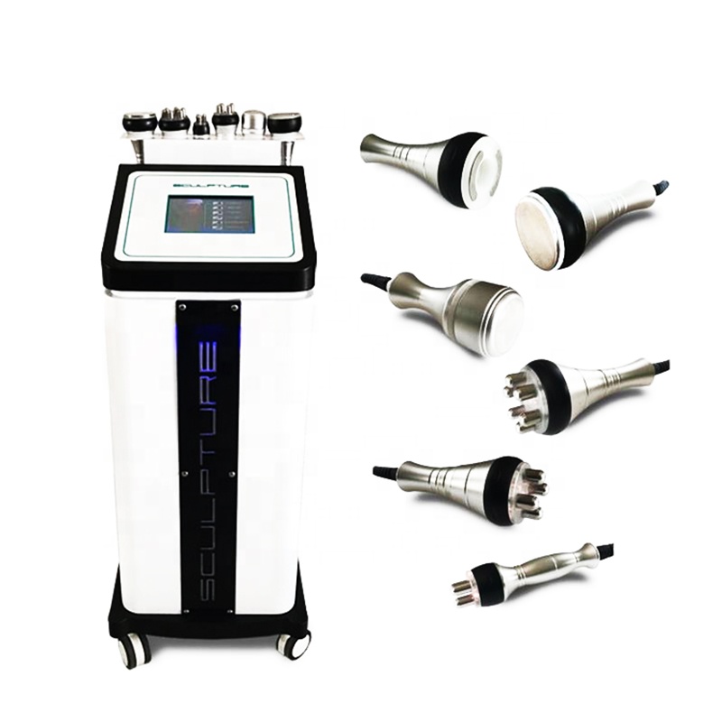 Máquina de cavitación ultrasónica 6 en 1 80K Máquina de adelgazamiento corporal RF de vacío para estiramiento de la piel